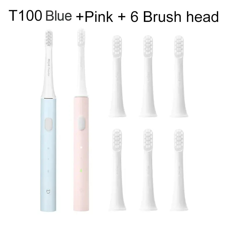 a toothbrush with six different colors and sizes