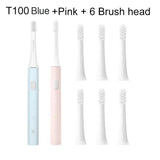 a toothbrush with six different colors and sizes