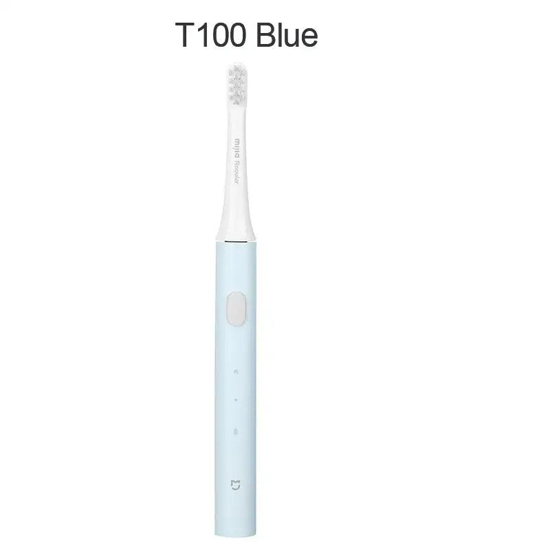 A toothbrush with the text’t10 blue ’