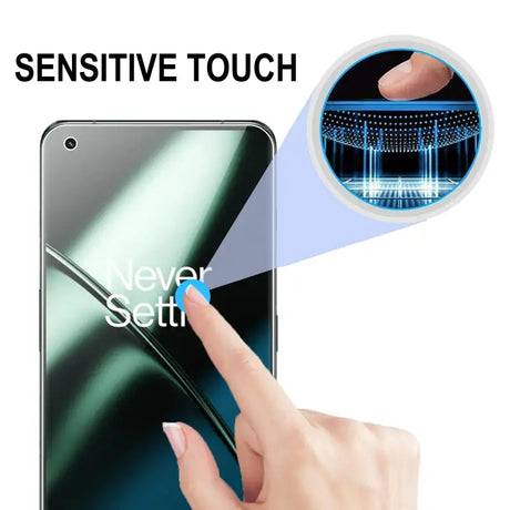 a hand touching a finger on a smartphone