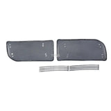 a pair of black car door handle covers for the front door