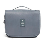 the travel toilet bag in grey