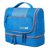 travel toilet bag - blue