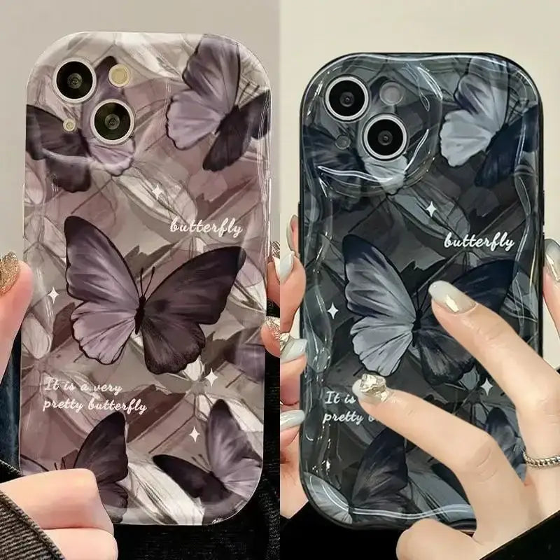 two cases with butterfly design