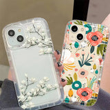 two cases with flowers on them