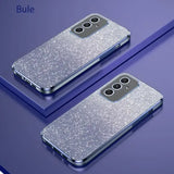 two cases with glitter glitters on them