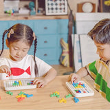 two children playing with a calcula