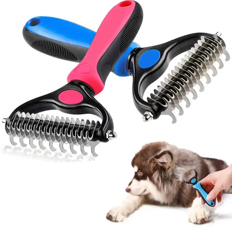 two different dog grooming tools