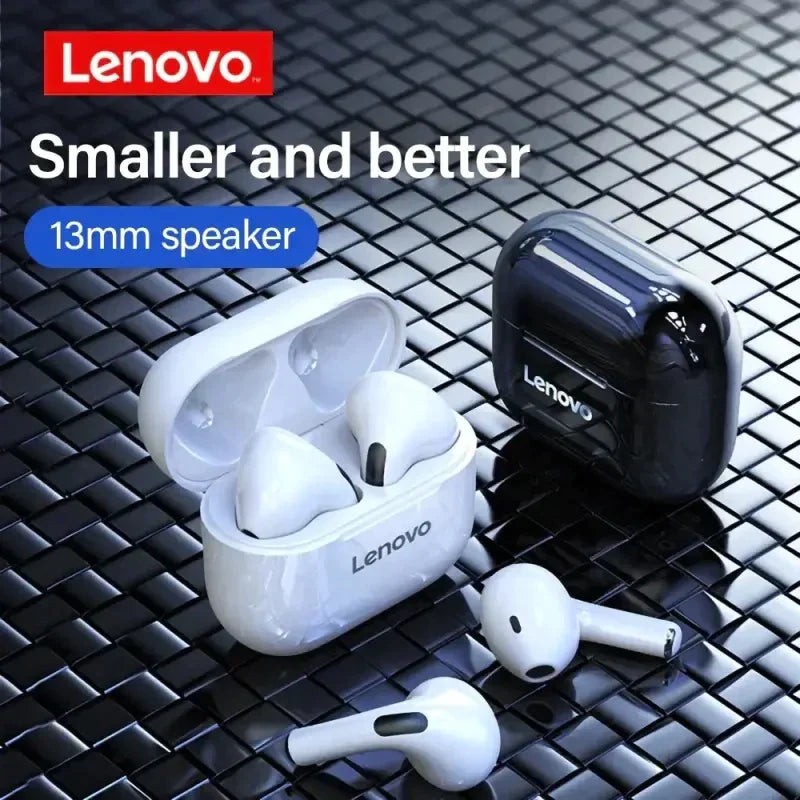 there are two ear buds sitting on a table with a remote