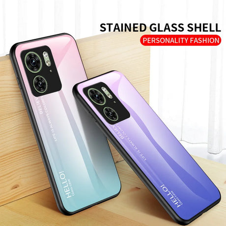 Two gradient-colored phone cases.