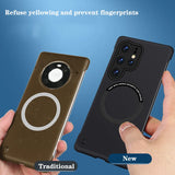 Frameless Magsafe Wireless Charging Case for Samsung S23 S22 S21 S20 Plus Ultra FE S10 S9 Shockproof Magnetic Hard PC Cover