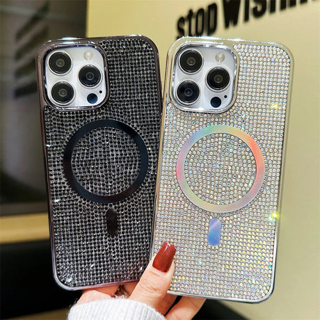 two iphone cases with a circular design on them