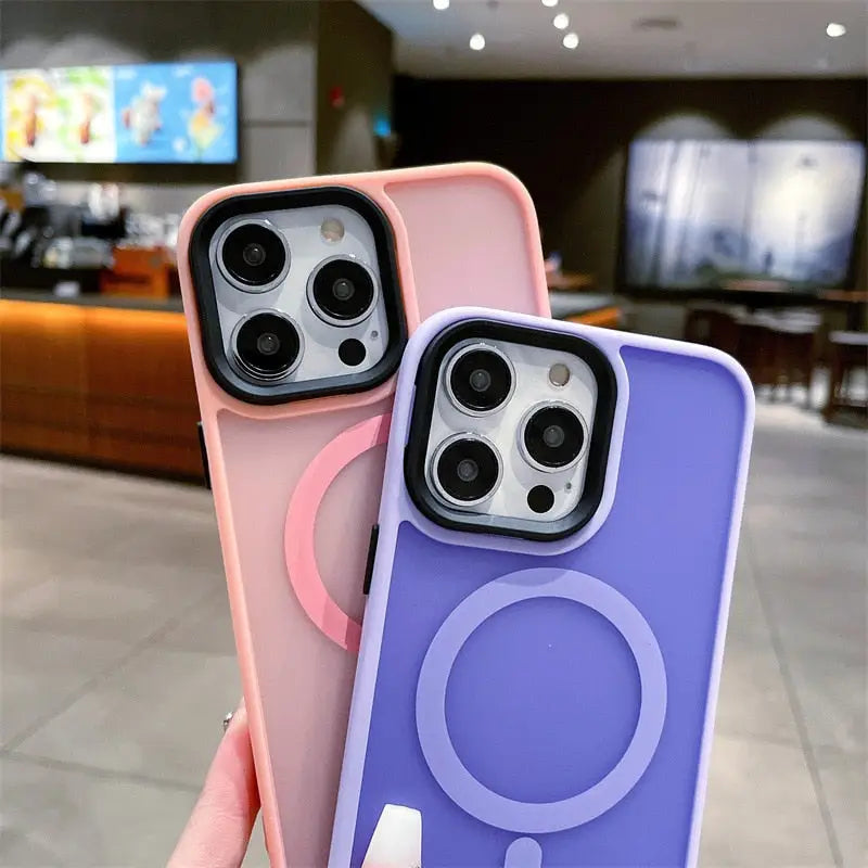 two iphone cases with the same color