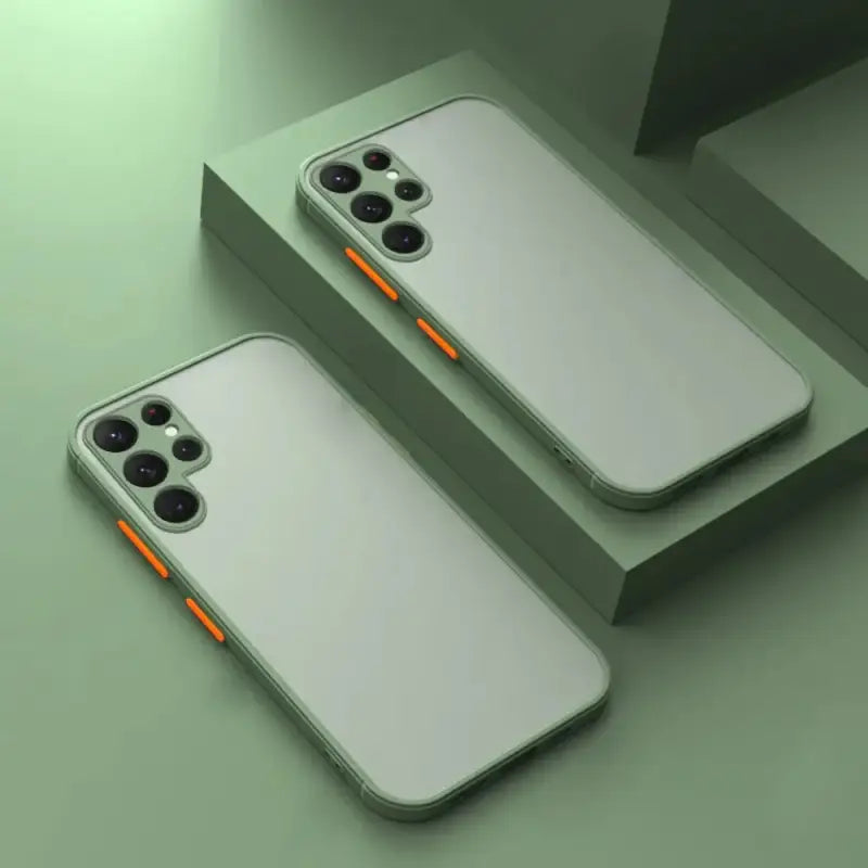 two iphones with the same colors