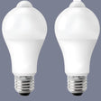 Two light bulbs with one light on the other