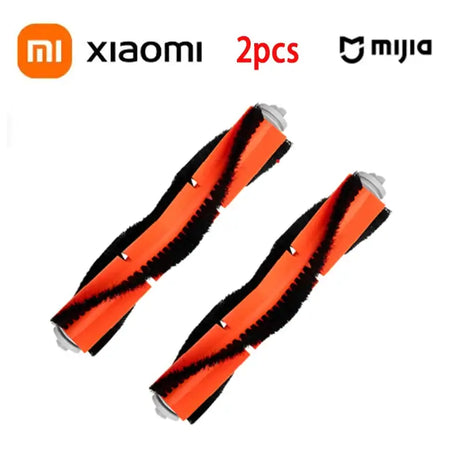 Two orange and black armbands with black trims on them