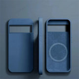 Two smartphone cases or covers with window-style openings, positioned side by side.