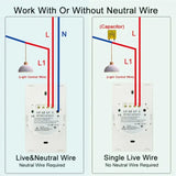 Two switches with one switch and one switch