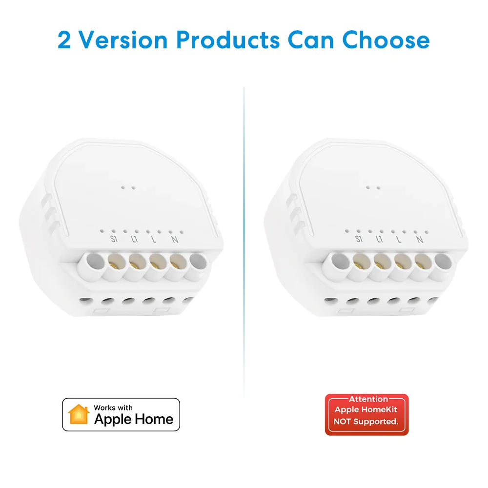 two versions of the apple homekit appliance are shown