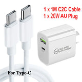 2 in 1 usb type c cable for apple iphone ipad ipad