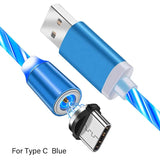 a close up of a blue cable connected to a usb cable
