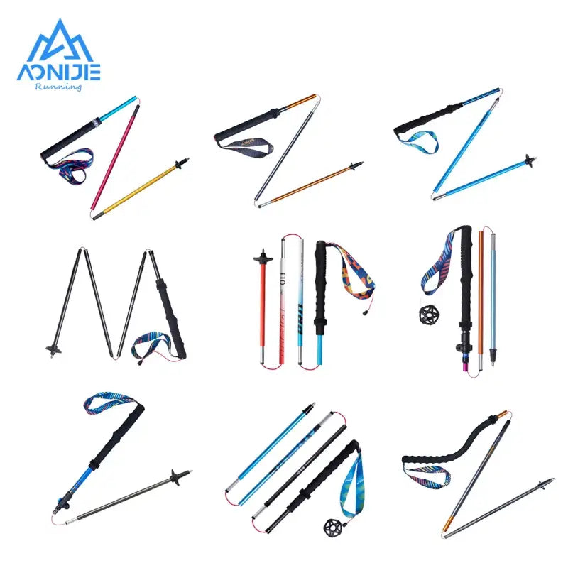 various types of ski poles