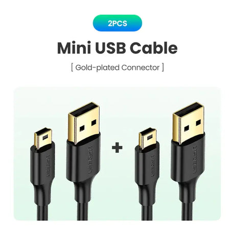 a close up of a pair of usb cables connected to a phone