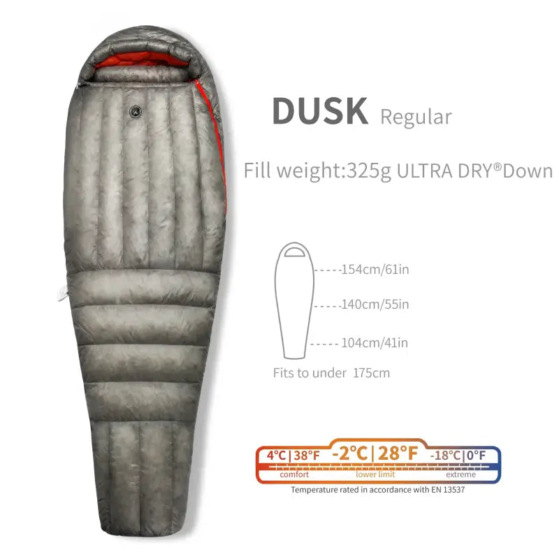 the uk regular sleeping bag is shown with the uk regular logo