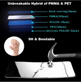 Unbreakable, bendable, hybrid screen protector.
