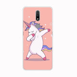 unicorn dancing on pink background phone case