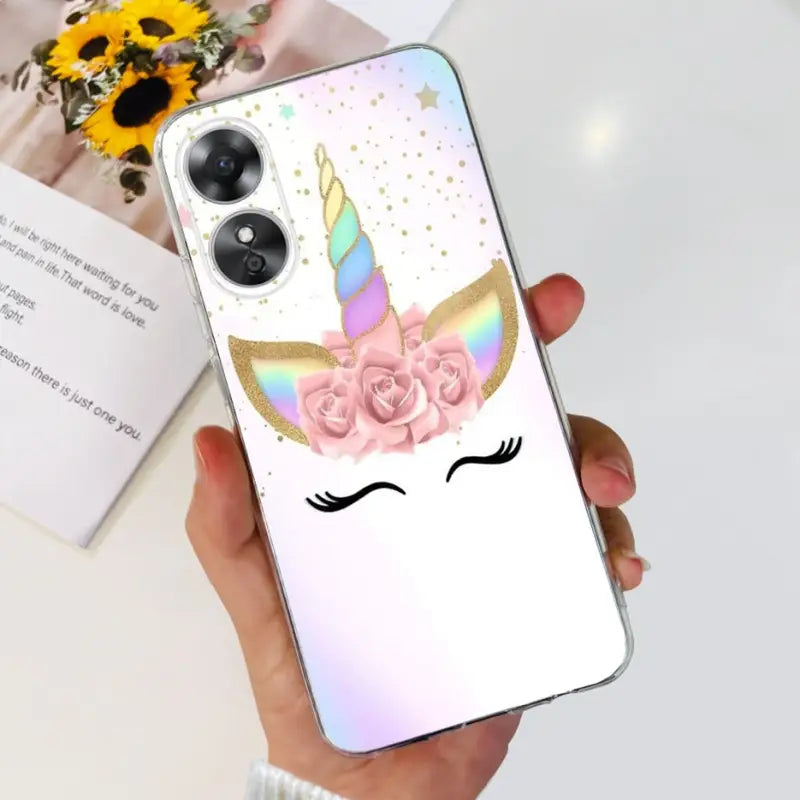 unicorn unicorn face phone case for iphone