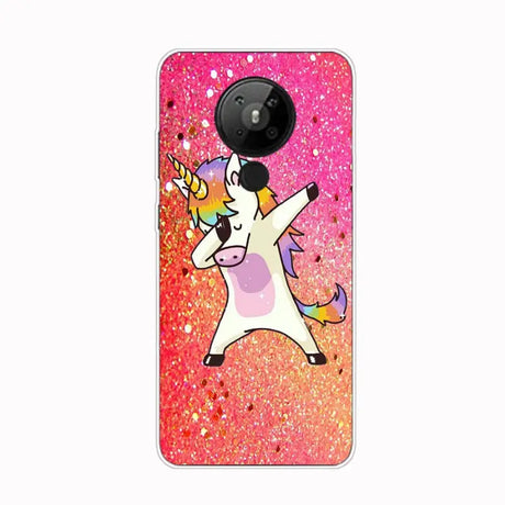 unicorn with heart phone case