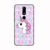 a close up of a phone case with a unicorn on it