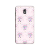 the pink unicorn pattern phone case