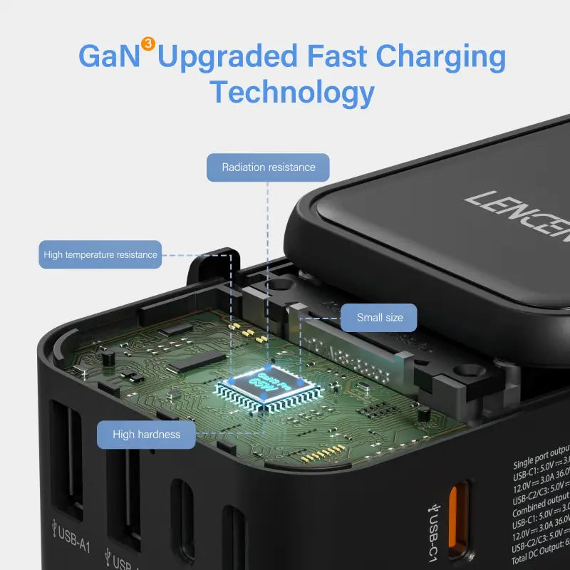 an image of a charging device with the words ga upgrade fast charging technology