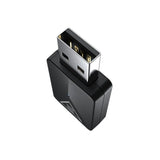 USB adapter or dongle with a black plastic casing.