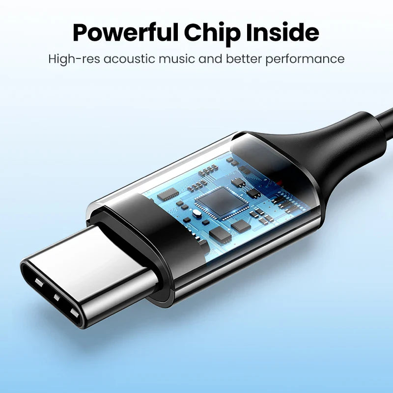 USB-C connector with visible chip.