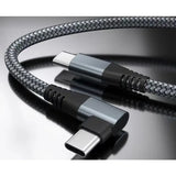 A usb cable with a braided cord