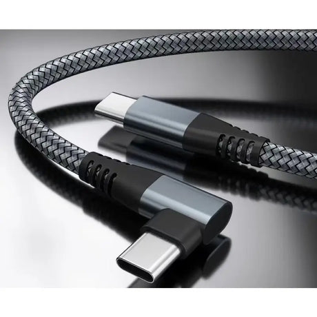 A usb cable with a braided cord