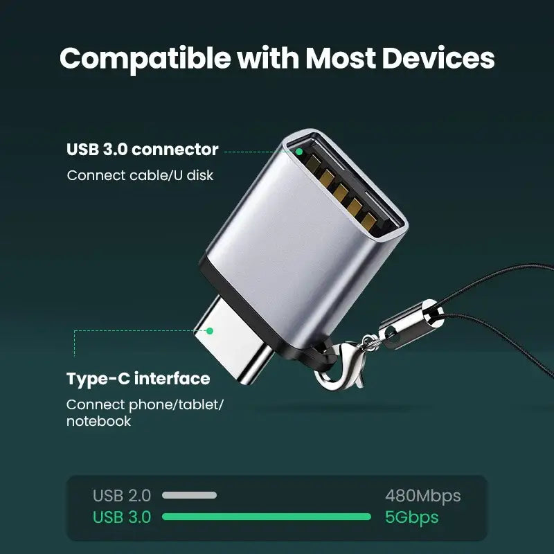 the usb usb with a cable connected to it