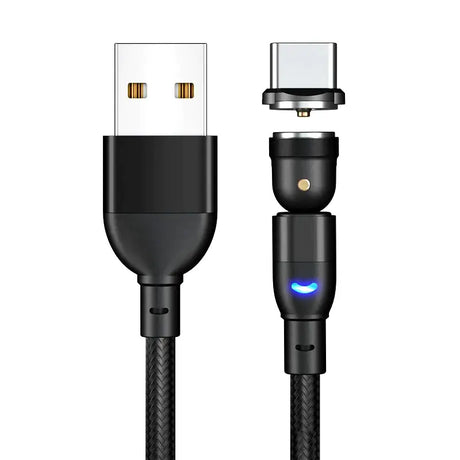 The usb cable is connected to a usb cable