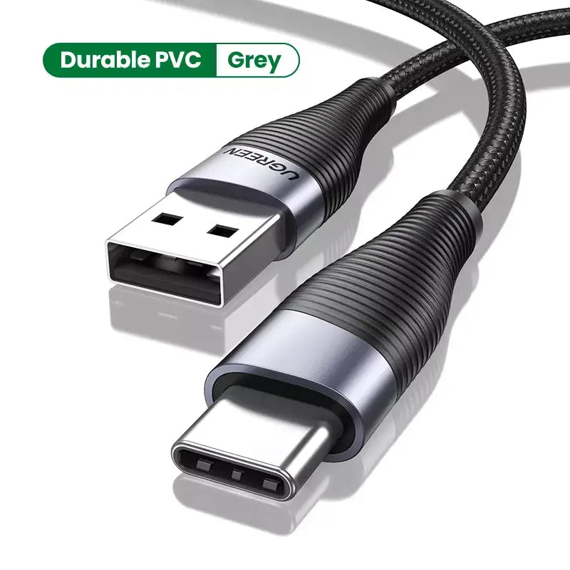 a usb cable with a usb cable plug attached to it