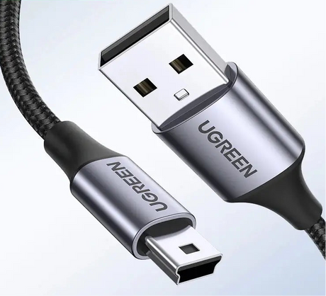 USB cable with a standard USB-A connector on one end and a micro-USB connector on the other.