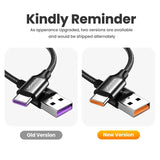 The usb usb cable is shown in three different colors