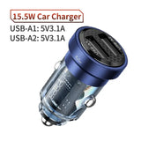the usb charger is shown with the usb cable attached to it