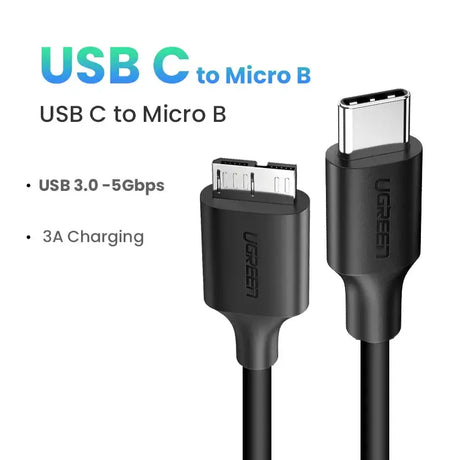 Usb to micro b cable with usb to micro b