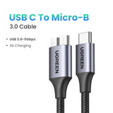 Usb to micro - b cable with 3 0mm cable