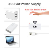 Usb power bank with a usb cable and a usb port