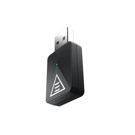 USB Wi-Fi adapter with a triangular logo.