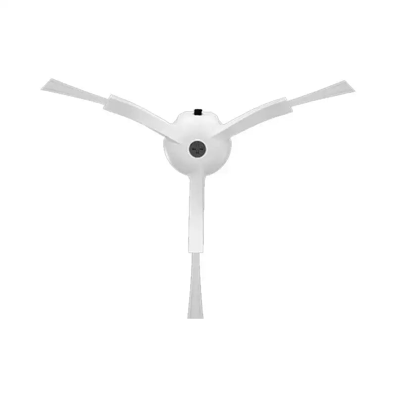 a white wind turbine on a white background